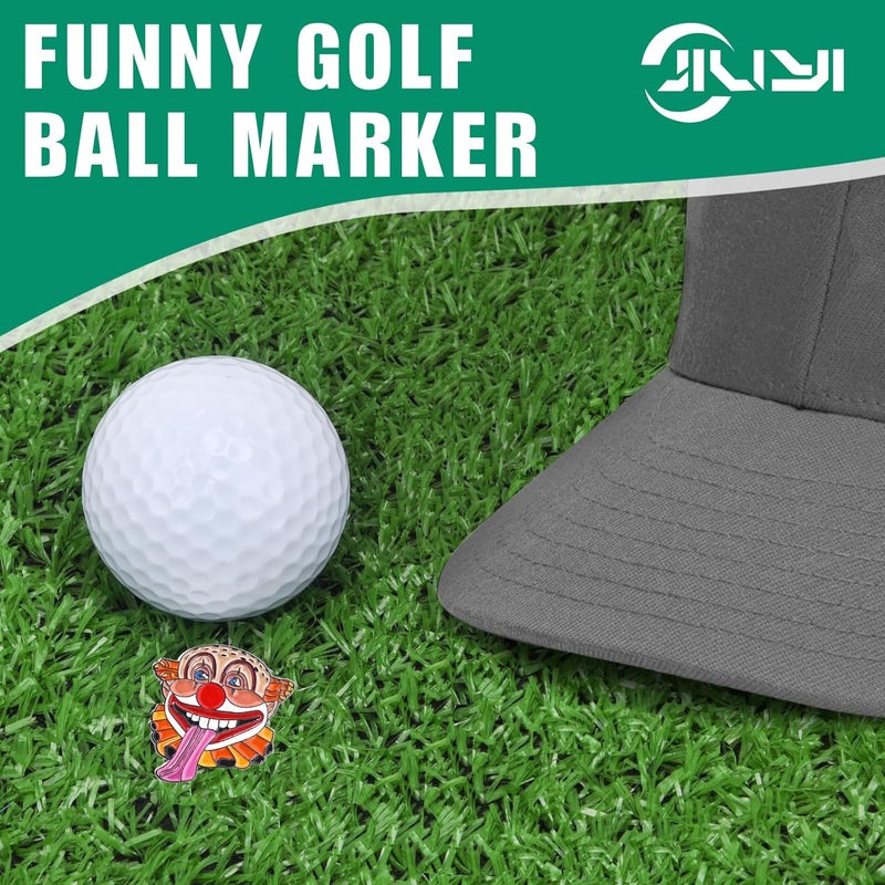 JIUYIBC Golf Ball Marker Hat Clip, Golf Accessories for Men, Golf Ball Stamp, Funny Golf Gifts, Golf Gadgets - Image 2